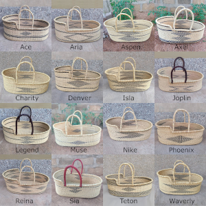 Large Geometric Moses Baskets for Loungers